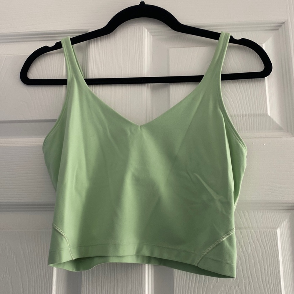 Lululemon align crop tank light green 8